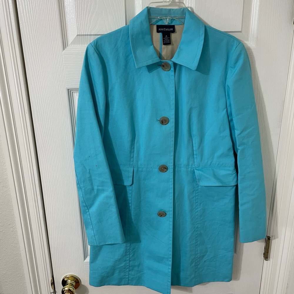 Teal Trench Coat